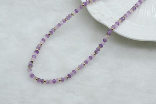 Amethyst-bead-necklace-hand-make-Jewelry-OEM-factory-Fashion-earrings-for-gift