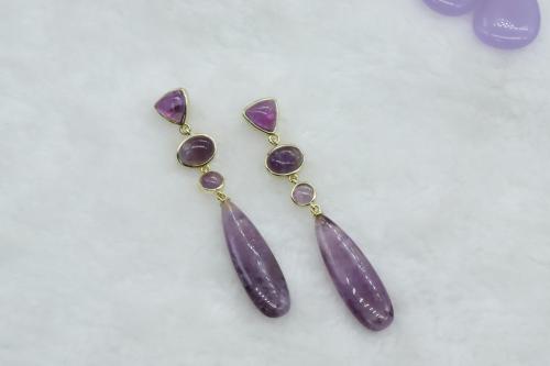 Long-Amethyst-earrings-hand-make-Jewelry-OEM-factory-Fashion-earrings-for-gift