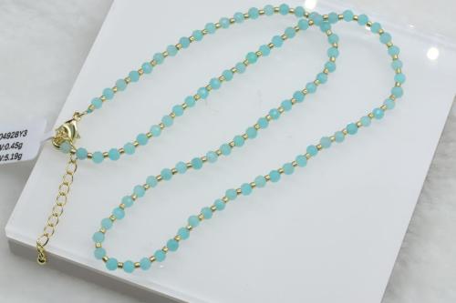 Necklace-with-Turquoise-bead-OEM-factory-Fashion-Jewelry-manufacturer-brass-jewelry
